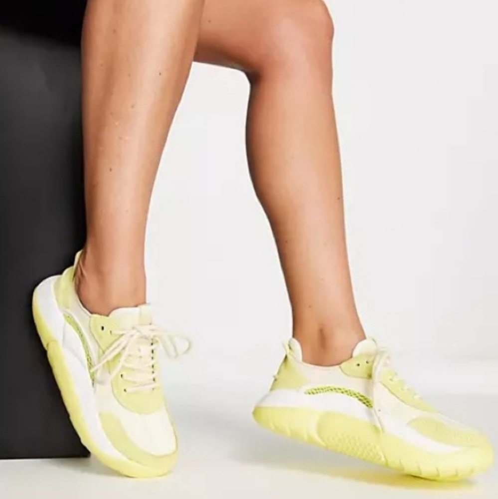 UGG Women's Yellow and White Casual Sneakers